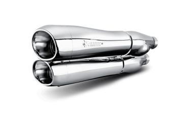 Harley Davidson Dyna Fat Bob FXDF 2008-2014 Slip-On Line (Krom) Akrapoviç Egzoz