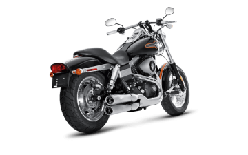 Harley Davidson Dyna Fat Bob FXDF 2008-2014 Slip-On Line (Krom) Akrapoviç Egzoz