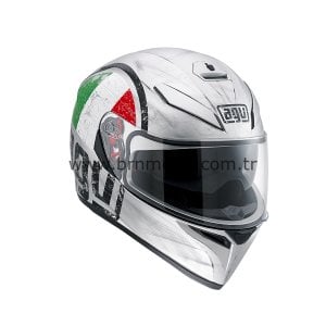 AGV K-3 SV Scudetto Matt Silver Kask