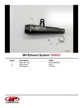 Yamaha Yzf R6 2006-2014 M4 GP Serisi Siyah Tüp Egzoz