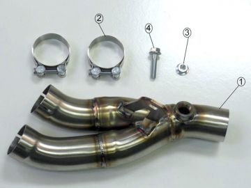 Yamaha Yzf R6 2006-2014 M4 Karbon Tüp Egzoz&Katalik Iptal Kiti